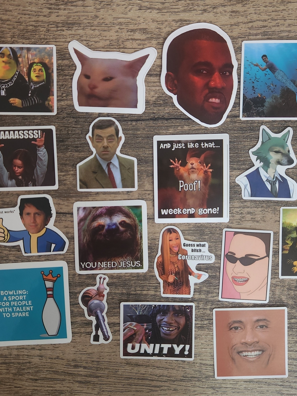 Assorted Meme Sticker Pack for Home Games - Multicolor #11